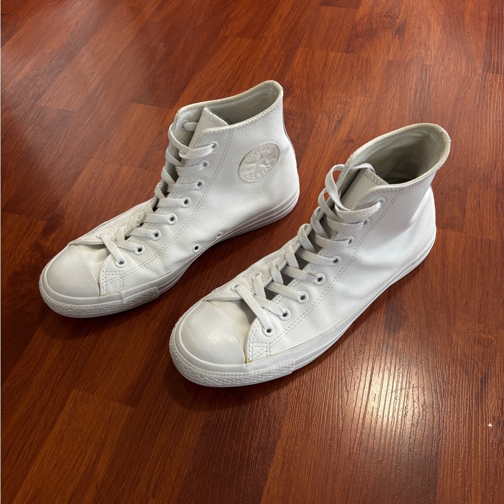 Converse Chuck Taylor All Star High Monochrome White Leather